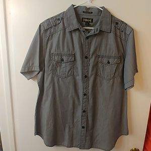 Helix XL Gray Short Sleeve Shirt